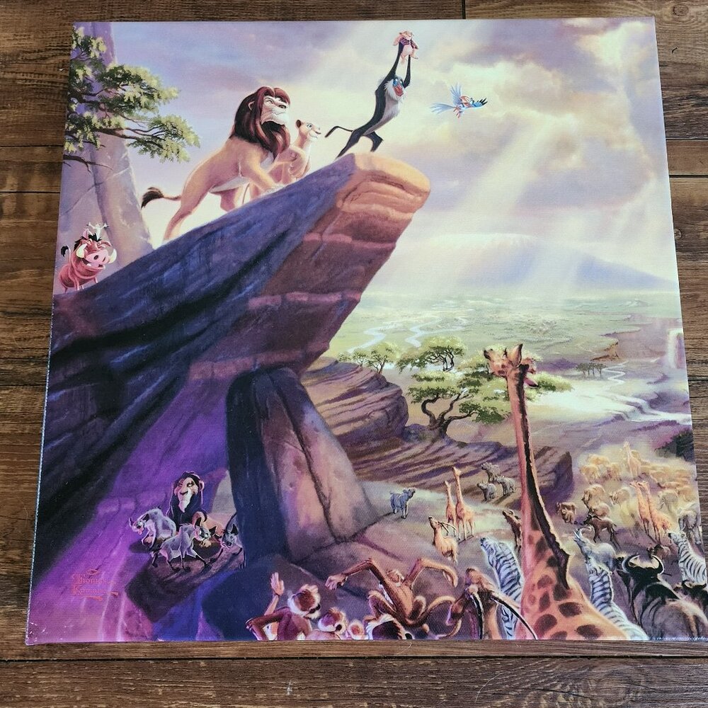 Thomas Kinkade Disney The Lion Kind Canvas Art